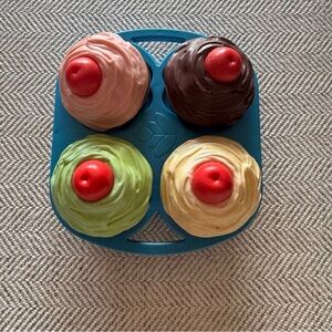 VTG Fisher Price Cupcake Play Food Complete Set